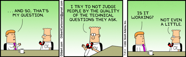 Dilbert on Technical Questions